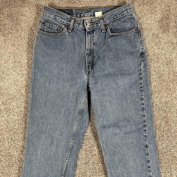 Vtg Levis 512 Jeans Women’s 11 S 28x29 High Waist Tapered Leg Denim Grunge Y2K - Picture 4 of 13
